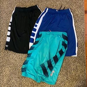 Bundle of Boys Nike elite shorts